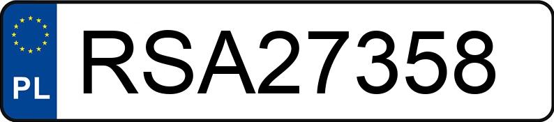 Numer rejestracyjny RSA 27358 posiada BMW 530 I - RSA27358