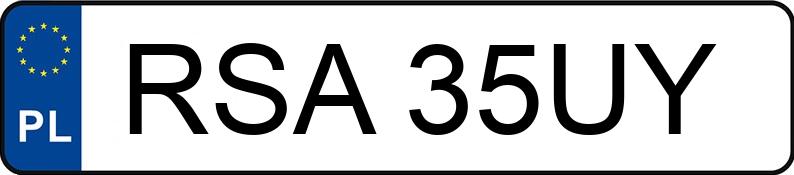 Numer rejestracyjny RSA35UY posiada BMW Seria 5 520i 24V Kat. E34