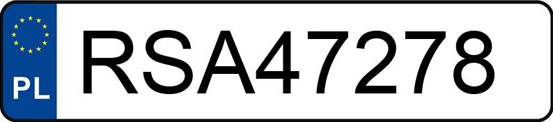 Numer rejestracyjny RSA 47278 posiada VOLKSWAGEN TRANSPORTER 2.4 D - RSA47278