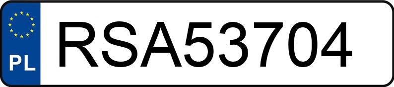 Numer rejestracyjny RSA 53704 posiada SUBARU JUSTY - RSA53704