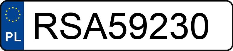 Numer rejestracyjny RSA 59230 posiada BMW 530 TD - RSA59230