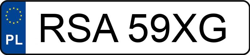 Numer rejestracyjny RSA 59XG posiada OPEL Astra II 1.6 MR`98 Astra II 1.6 MR`98 - RSA59XG