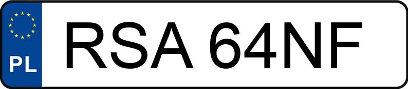 Numer rejestracyjny RSA 64NF posiada FORD Fiesta 1.4 TDCi MR`02 E3 Fiesta - RSA64NF