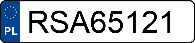 Numer rejestracyjny RSA 65121 posiada AUDI A6 - RSA65121