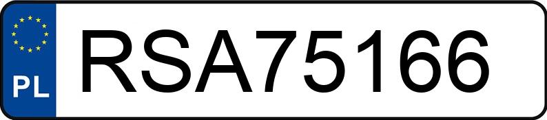 Numer rejestracyjny RSA 75166 posiada AUDI S6 - RSA75166