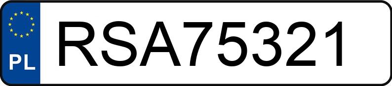 Numer rejestracyjny RSA 75321 posiada ALFA ROMEO 159 - RSA75321