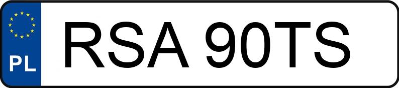 Numer rejestracyjny RSA 90TS posiada URSUS C 325 - RSA90TS Numer rejestracyjny RSA 90TS posiada URSUS C 325 - RSA90TS