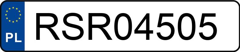 Numer rejestracyjny RSR 04505 posiada VOLVO FH VTA3T - RSR04505