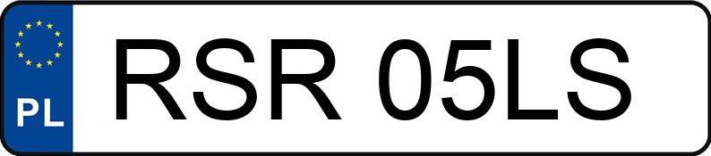 Numer rejestracyjny RSR 05LS posiada OPEL INSIGNIA - RSR05LS