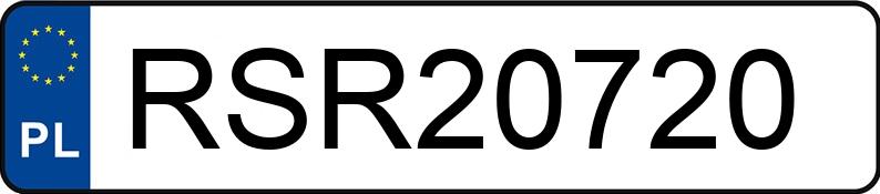 Numer rejestracyjny RSR 20720 posiada BMW X3 2.0D - RSR20720