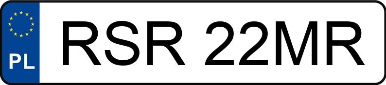 Numer rejestracyjny RSR 22MR posiada AUDI Coupe 2.3 Kat. e - RSR22MR