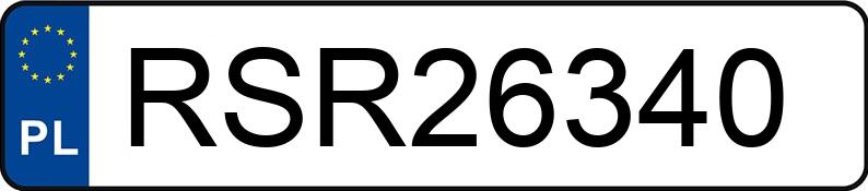 Numer rejestracyjny RSR 26340 posiada OPEL ASTRA 1.6 - RSR26340