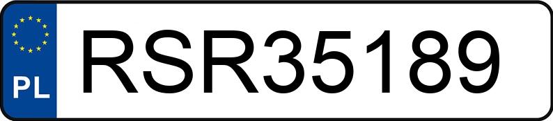 Numer rejestracyjny RSR 35189 posiada BMW 316 - RSR35189