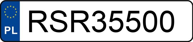Numer rejestracyjny RSR 35500 posiada AUDI Q5 - RSR35500