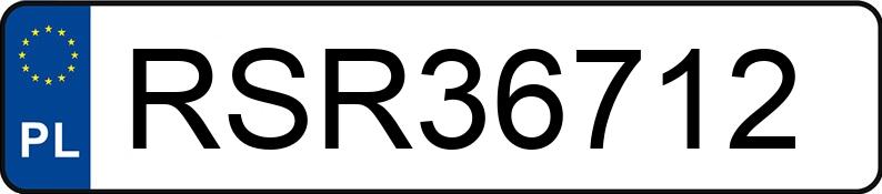 Numer rejestracyjny RSR 36712 posiada MERCEDES-BENZ SPRINTER - RSR36712