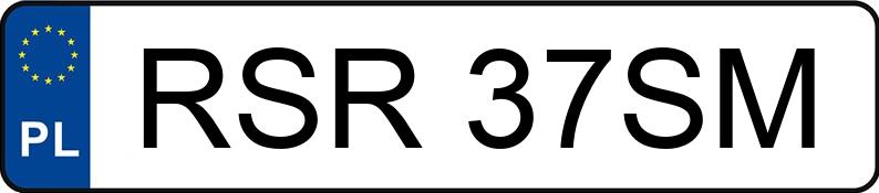 Numer rejestracyjny RSR 37SM posiada HONDA Sportowe do 600 ccm CBR 600 F - RSR37SM