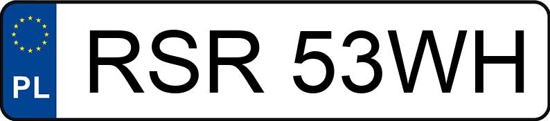 Numer rejestracyjny RSR53WH posiada VOLVO 850 850 T-5 Kat.