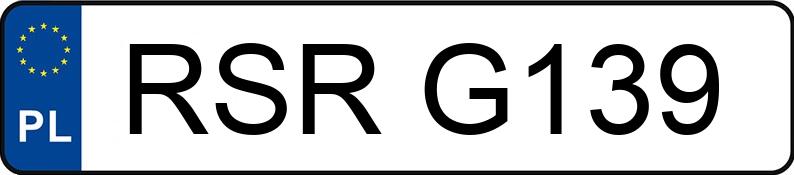 Numer rejestracyjny RSR G139 posiada VOLKSWAGEN TRANSPORTER 2.4 D - RSRG139