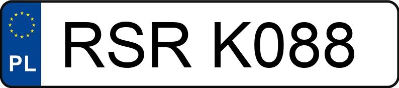 Numer rejestracyjny RSR K088 posiada PEUGEOT PARTNER 1.9D - RSRK088