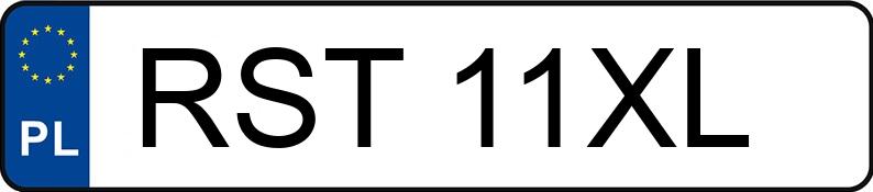 Numer rejestracyjny RST 11XL posiada FORD FOCUS - RST11XL