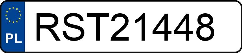 Numer rejestracyjny RST 21448 posiada TOYOTA YARIS - RST21448