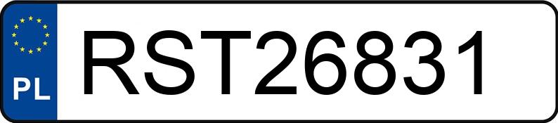 Numer rejestracyjny RST 26831 posiada OPEL VECTRA - RST26831