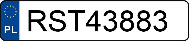 Numer rejestracyjny RST 43883 posiada CHEVROLET MATIZ - RST43883