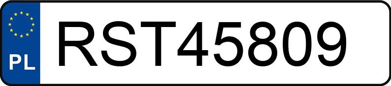 Numer rejestracyjny RST 45809 posiada TOYOTA RAV4 - RST45809 Numer rejestracyjny RST 45809 posiada TOYOTA RAV4 - RST45809