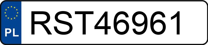 Numer rejestracyjny RST 46961 posiada VOLKSWAGEN GOLF - RST46961