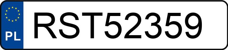 Numer rejestracyjny RST 52359 posiada VOLKSWAGEN TOURAN - RST52359 Numer rejestracyjny RST 52359 posiada VOLKSWAGEN TOURAN - RST52359