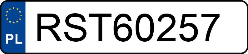 Numer rejestracyjny RST 60257 posiada BMW 320D XDRIVE - RST60257 Numer rejestracyjny RST 60257 posiada BMW 320D XDRIVE - RST60257