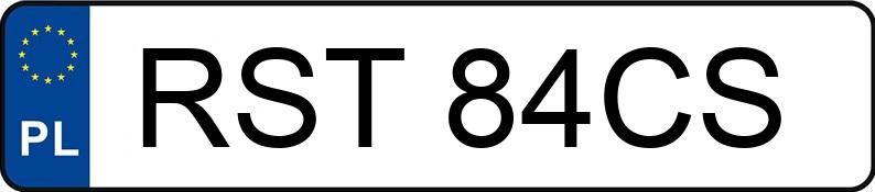 Numer rejestracyjny RST 84CS posiada VOLKSWAGEN Golf II 1.8 Kat. GT - RST84CS