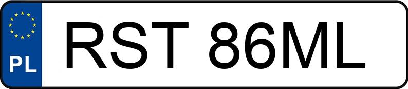 Numer rejestracyjny RST 86ML posiada VOLKSWAGEN Bora 1.9 TD MR`98 E3 Trendline - RST86ML