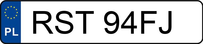 Numer rejestracyjny RST 94FJ posiada MERCEDES-BENZ 124 KAT - RST94FJ