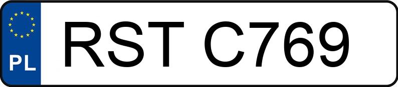 Numer rejestracyjny RST C769 posiada RENAULT TRAFIC 2.1 D - RSTC769