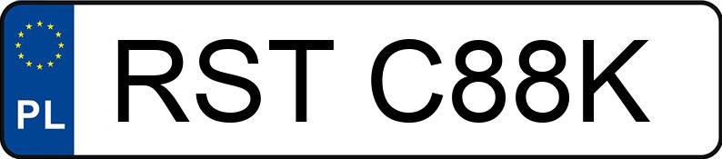 Numer rejestracyjny RST C88K posiada KAWASAKI Z1000 - RSTC88K Numer rejestracyjny RST C88K posiada KAWASAKI Z1000 - RSTC88K