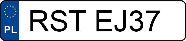 Numer rejestracyjny RST EJ37 posiada FIAT STILO - RSTEJ37