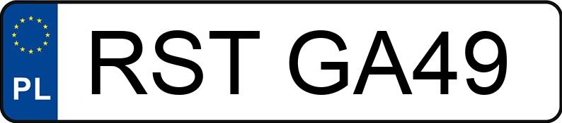 Numer rejestracyjny RST GA49 posiada VOLKSWAGEN TIGUAN - RSTGA49