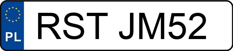 Numer rejestracyjny RST JM52 posiada AUDI A4 2.0 TDi Kat. MR`05 E4 8E A4 2.0 TDi Kat. MR`05 E4 8E - RSTJM52