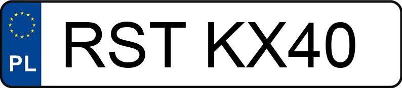 Numer rejestracyjny RST KX40 posiada FS-LUBLIN 3N - RSTKX40