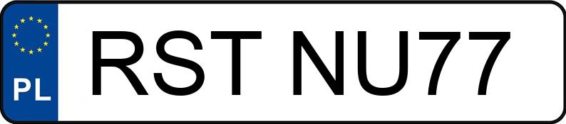 Numer rejestracyjny RST NU77 posiada NISSAN NOTE - RSTNU77