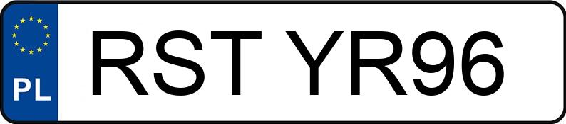 Numer rejestracyjny RST YR96 posiada MAZDA 2 - 1.4 CD MR`07 E4 Exclusive - RSTYR96