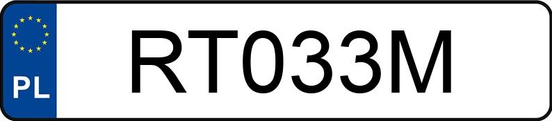 Numer rejestracyjny RT 033M posiada HSUN HS500ATV - RT033M