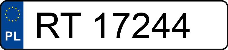 Numer rejestracyjny RT 17244 posiada FORD FOCUS - RT17244