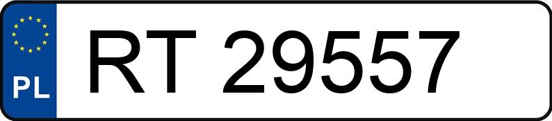 Numer rejestracyjny RT 29557 posiada WARTBURG 353 S 1.3 353 S 1.3 - RT29557