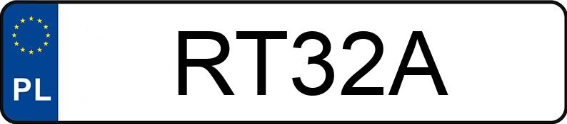 Numer rejestracyjny RT 32A posiada PONTIAC Fiero 2.9 Formula Aut. - RT32A