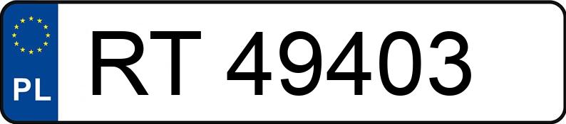 Numer rejestracyjny RT 49403 posiada KIA CEE D - RT49403