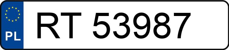 Numer rejestracyjny RT 53987 posiada FORD Focus 1.6 TDCi DPF MR`08 E4 Platinium X - RT53987