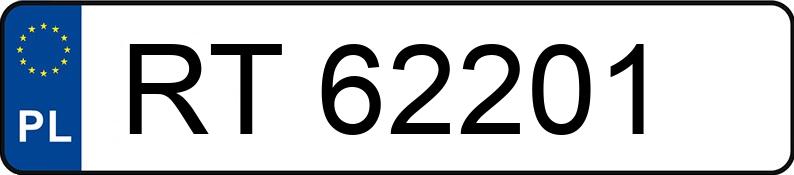 Numer rejestracyjny RT 62201 posiada BMW 318 I - RT62201