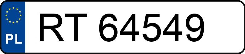 Numer rejestracyjny RT 64549 posiada VOLKSWAGEN T-CROSS - RT64549